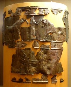 Bronze bands - Shamash Temple, Palace of Sargon II, Khorsabad - Oriental Institute Museum, University of Chicago - DSC07561
