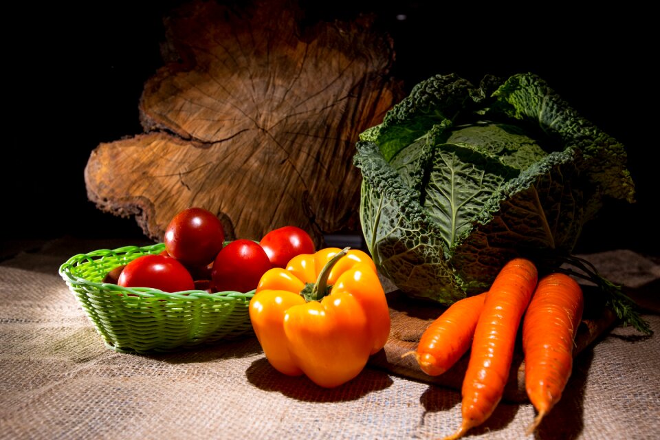 Carrot savoy cabbage a healthy diet