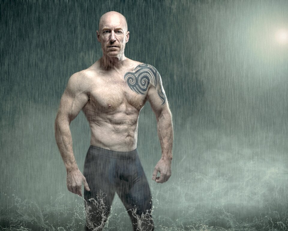 Adult shirtless strong
