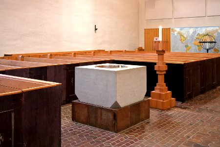 Bolidens kyrka - baptismal font