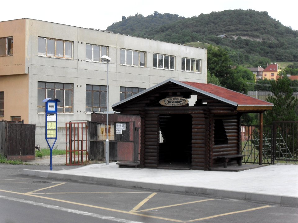 Bystřany - čekárna na autobus