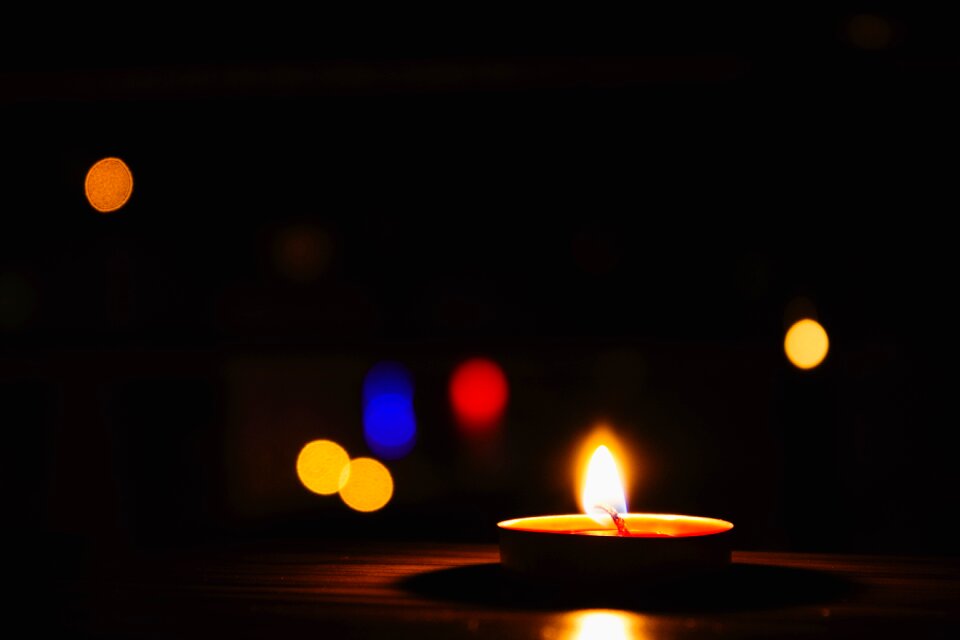 Bokeh light fire