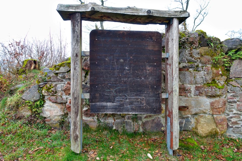 Burg Hauenstein (Baden) Infotafel