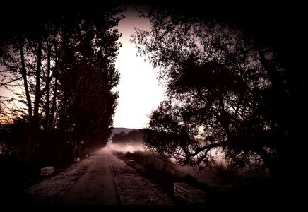 Scary night alley