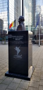 Brussels-Buste Simon Bolivar (Boulevard Simon Bolivar) (1)