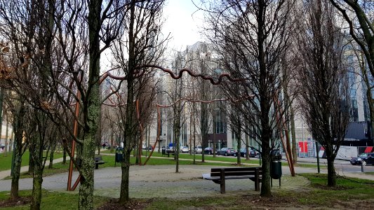 Brussels-Artwork II of Boulevard du Roi Albert II (1)