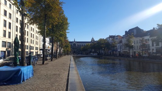 Brussel-Brandhoutkaai met Sint-Katelijnekerk