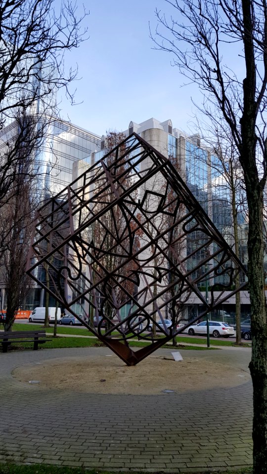 Brussels-Artwork III of Boulevard du Roi Albert II (1)