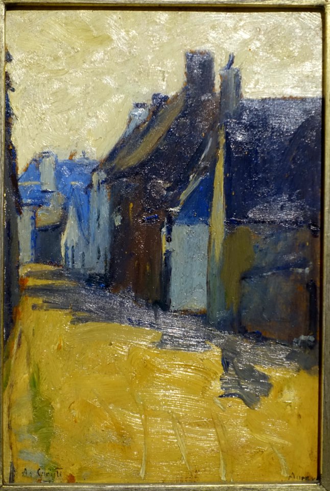 Breton Street by Antonio Carneiro, 1899, oil on wood - Museu Nacional de Soares dos Reis - Porto, Portugal - DSC00732