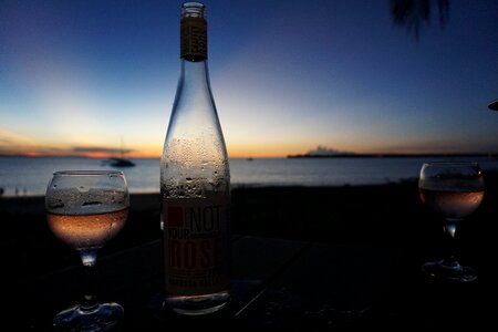 Wine sunset darwin