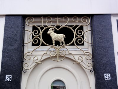 Boxmeer Rijksmonument 10033 Steenstraat 26, detail voordeur