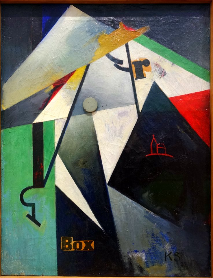 Box-R-Bild by Kurt Schwitters, 1921 - Galleria nazionale d'arte moderna - Rome, Italy - DSC05478