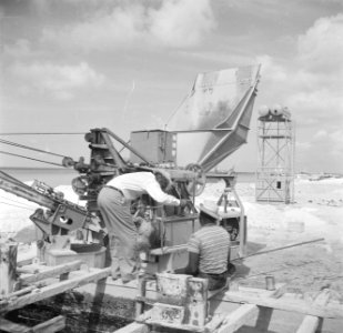 Bouwwerkzaamheden in de haven van Oranjestad op Aruba, Bestanddeelnr 252-7910