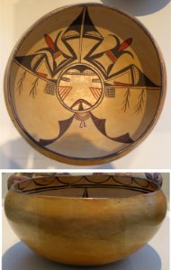 Bowl, Sichomovi (Hopi) Pueblo, Arizona, c. 1900, Honolulu Museum of Art, 4251.1 photo