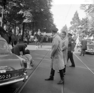 Bouwvakkers demonstreren in Amsterdam, Bestanddeelnr 916-9466
