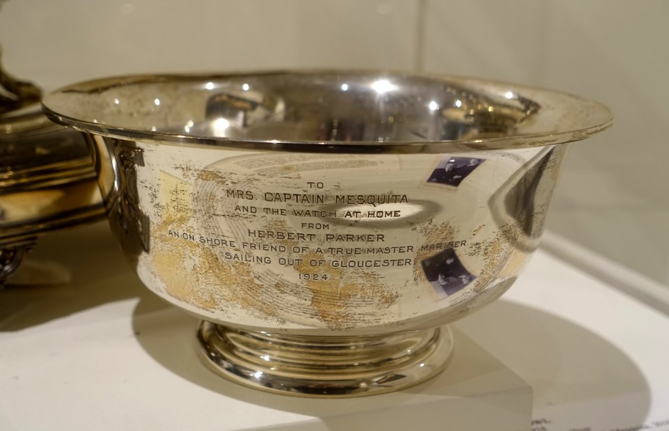 Bowl, maker unknown, 1924, sterling silver - Cape Ann Museum - Gloucester, MA - DSC01381