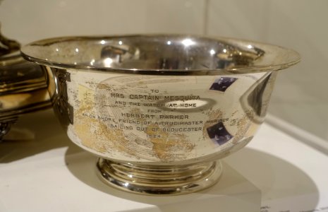 Bowl, maker unknown, 1924, sterling silver - Cape Ann Museum - Gloucester, MA - DSC01381