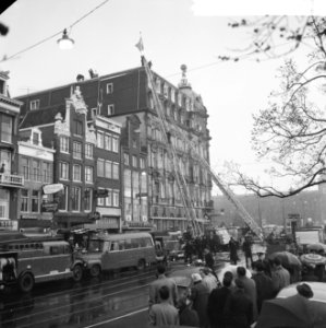 Brand in Victoriahotel te Amsterdam, overzicht van de blussingswerkzaamheden, Bestanddeelnr 916-3435