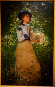 Butterflies by Winslow Homer, 1878, oil on canvas on board - New Britain Museum of American Art - DSC09361