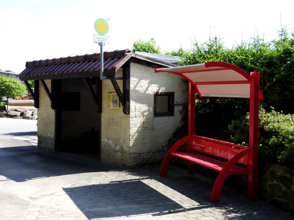 Bus stop Kleindembach, Thuringia 1