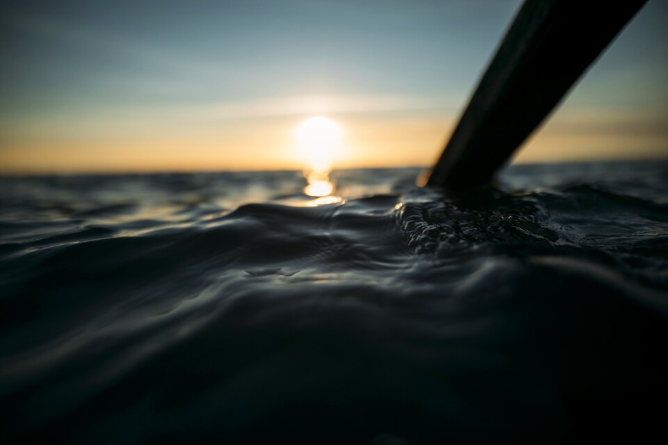 Waves nature dark