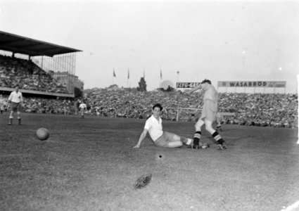 Zweden - Nederland 4 - 1 Palmer en Van Stoffelen, Bestanddeelnr 904-0063