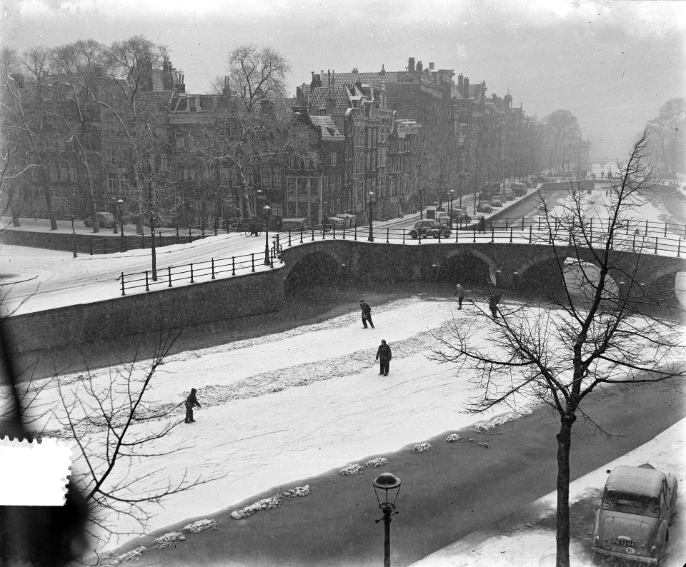 Zware sneeuwval Amsterdam, Keizersgracht, Bestanddeelnr 906-2916