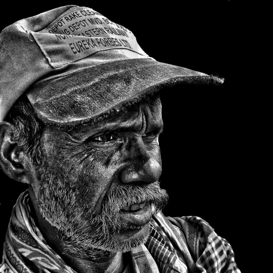 Elderly lid gray elderly