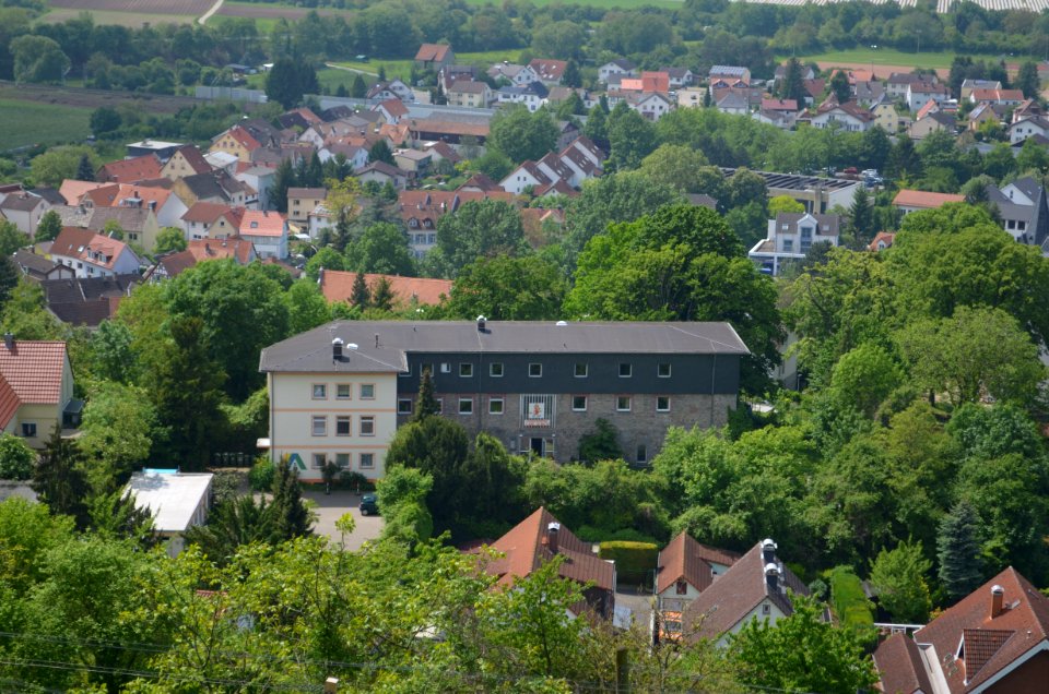Zwingenberg, Carl-Ulrich-Jugendherberge von oben