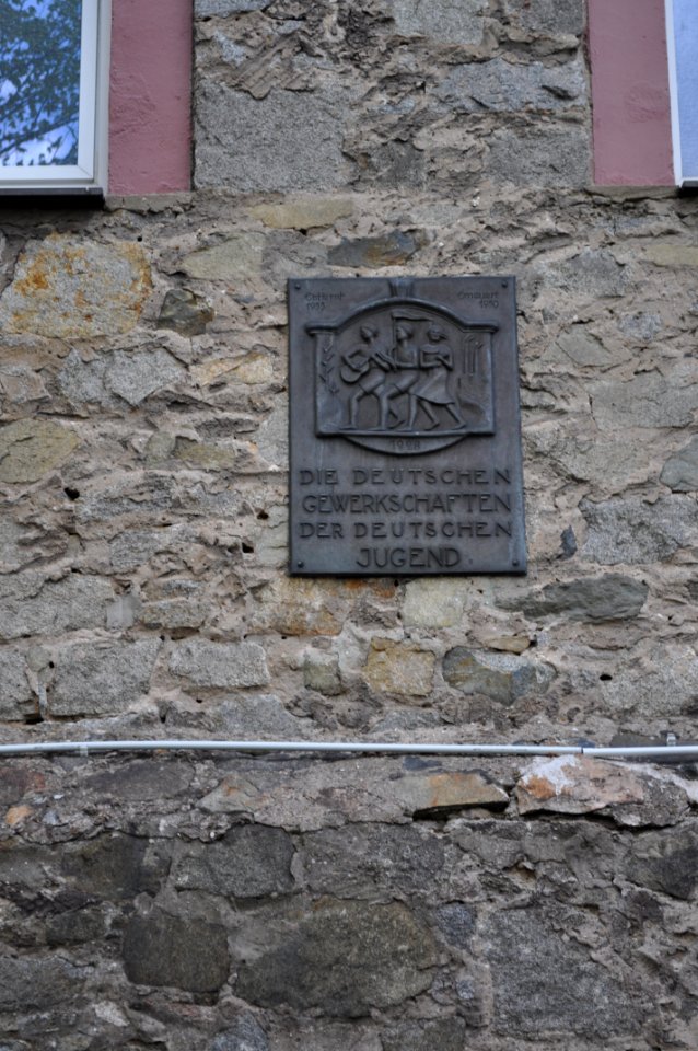 Zwingenberg, Carl-Ulrich-Jugendherberge, Tafel