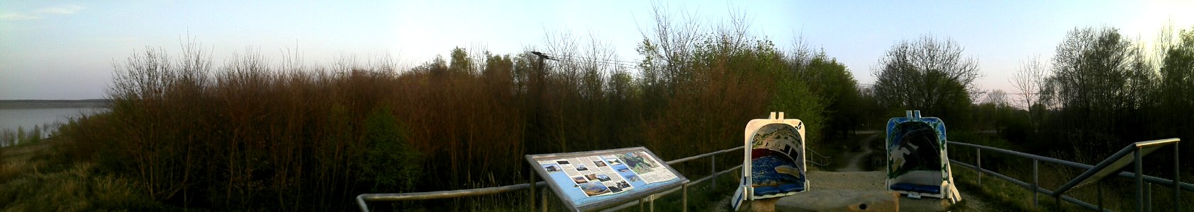 Zwenkauer See Aussichtspunkt am Eichholz 2014-04-06