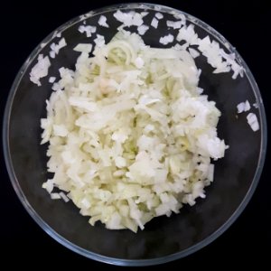 Zwiebel-geschnitten