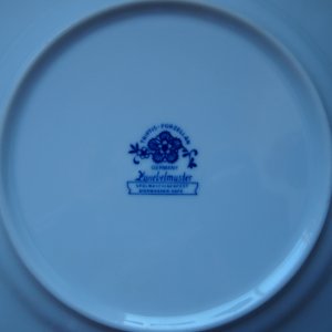 Zwiebelmuster Stempel Triptis-Porzellan