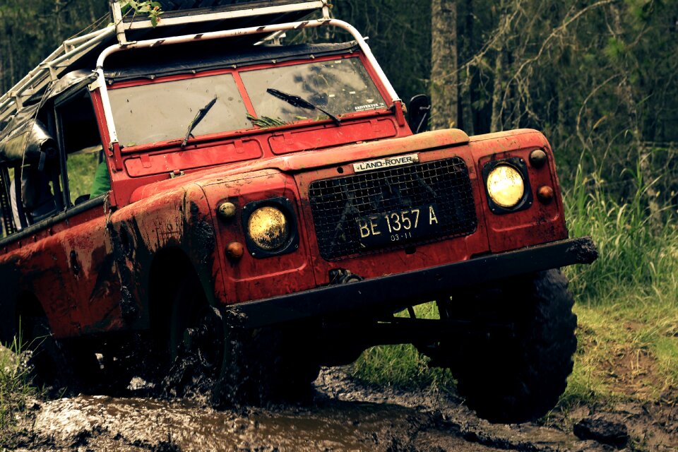 Truck machine outdoors