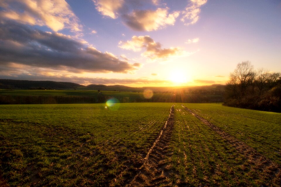 Panorama agriculture sky