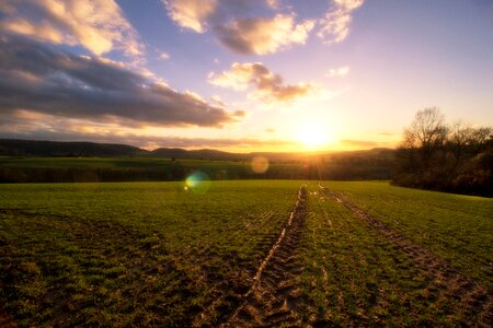 Panorama agriculture sky