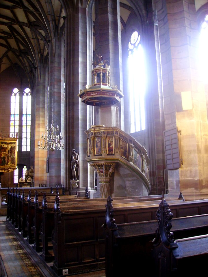 Zwickau Dom St. Marien Innen Kanzel 1