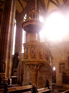 Zwickau Dom St. Marien Innen Kanzel 2