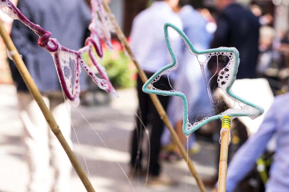 Celebration summer soap bubbles photo