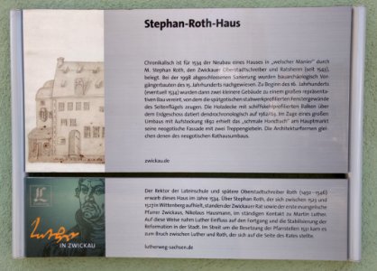 Zwickau 2018 stephan roth haus tafel