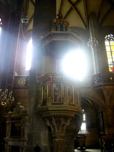 Zwickau Dom St. Marien Innen Kanzel 3