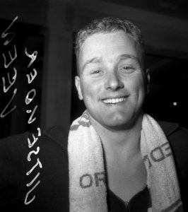 Zwemmen sportkoppen Olympiade Jitse van der Veen, Bestanddeelnr 905-1071