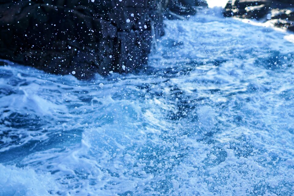 Waves nature splash