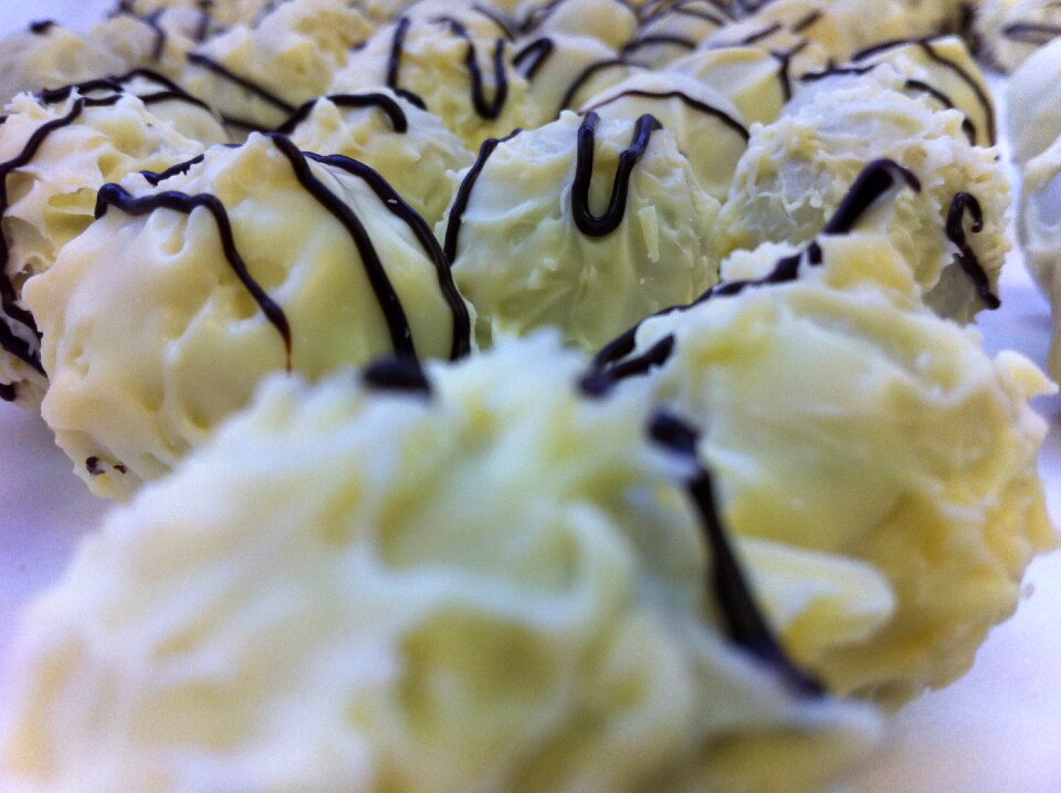 White dessert sweet
