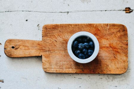 Saucer food blueberry