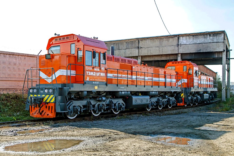 ТЭМ2УГМК-5057, Russia, Kemerovo region, Krasnobrodskiy coal strip mine, depot Ugolnaya station (Trainpix 180194)