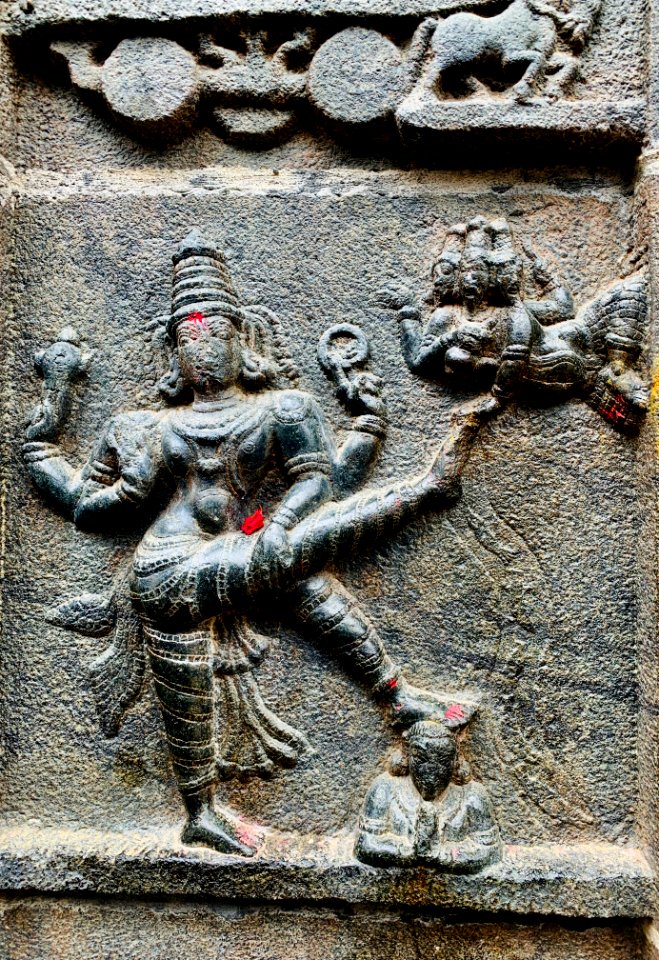 16th century Chintala Venkataramana Swamy temple, Tadipatri, reliefs of Hindu epics and structural artwork - 74