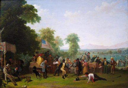 'Militia Training' by James G. Clonney, 1841