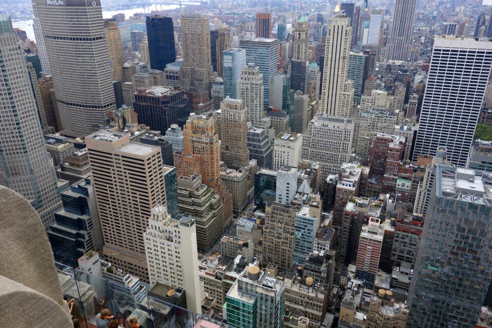 Rockefeller center skyscrapers big apple photo