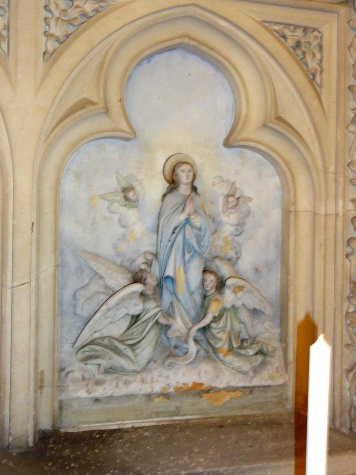 Église de Longeville-en-Barrois, relief autel de la Vierge, scène 3